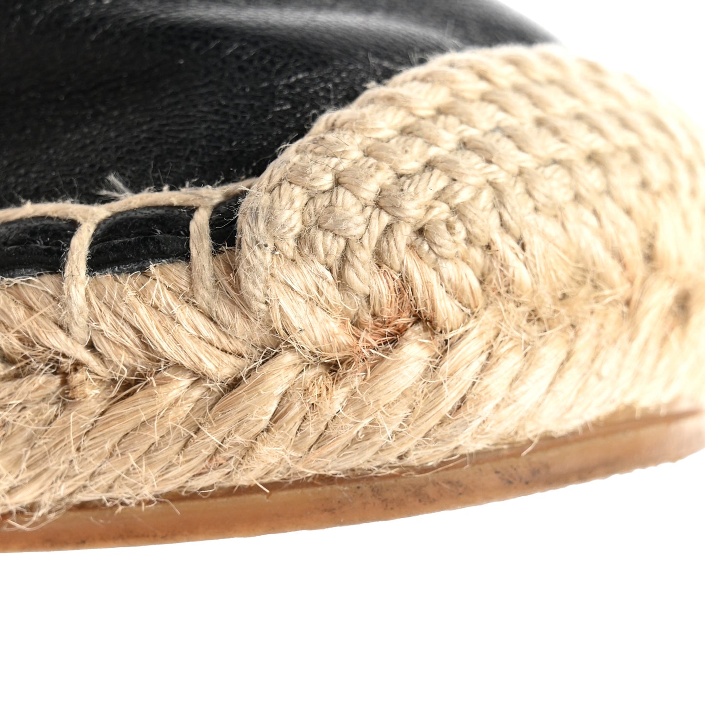 Lambskin Monogram Espadrilles 40.5 Black