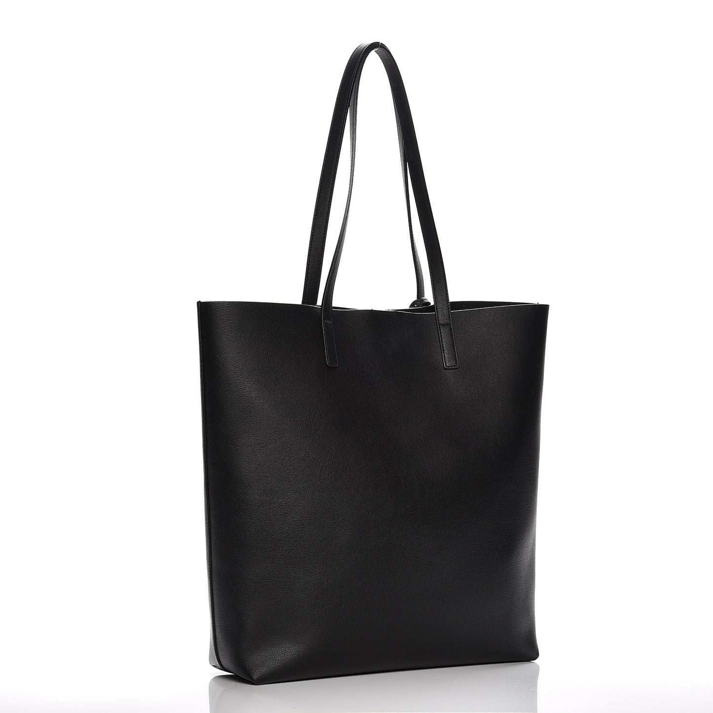 Calfskin Medium Shopping Tote Black