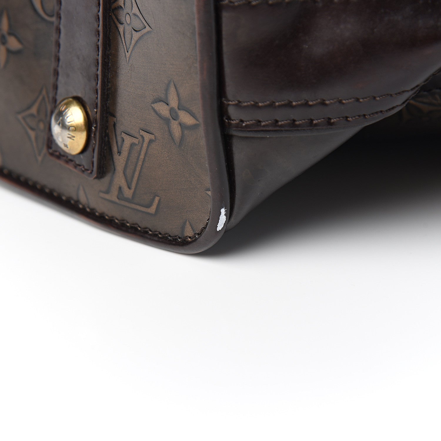 Louis Vuitton Monogram Embossed Sergent PM Bronze 7 of 9