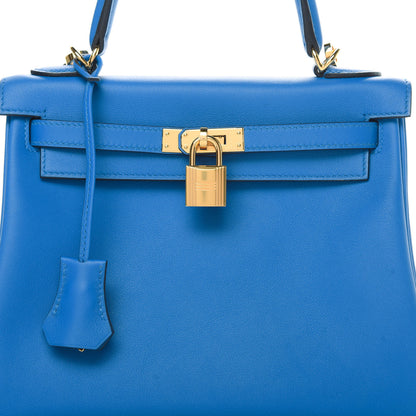 Hermes Swift Kelly Retourne 25 Bleu Zellige 8 of 11