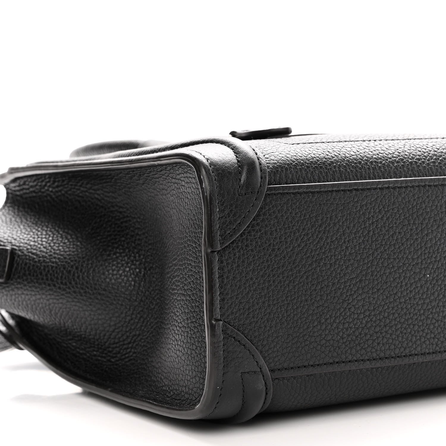 Celine Drummed Calfskin Nano Luggage Black 8 of 11