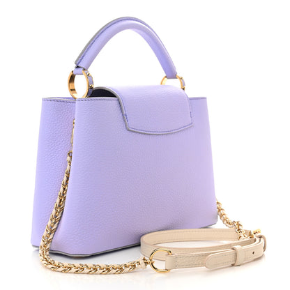 Louis Vuitton Taurillon Braided Chain Capucines BB Iris Creme 3 of 9
