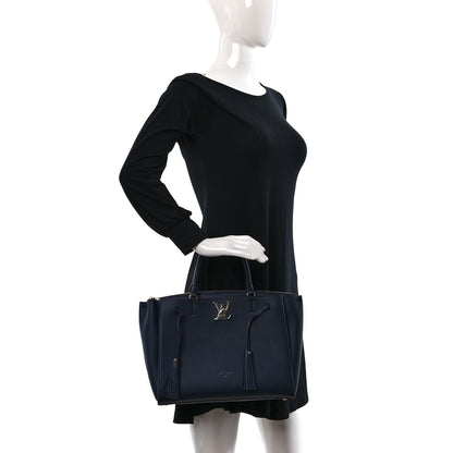Louis Vuitton Calfskin Lockmeto Marine Rouge 2 of 13