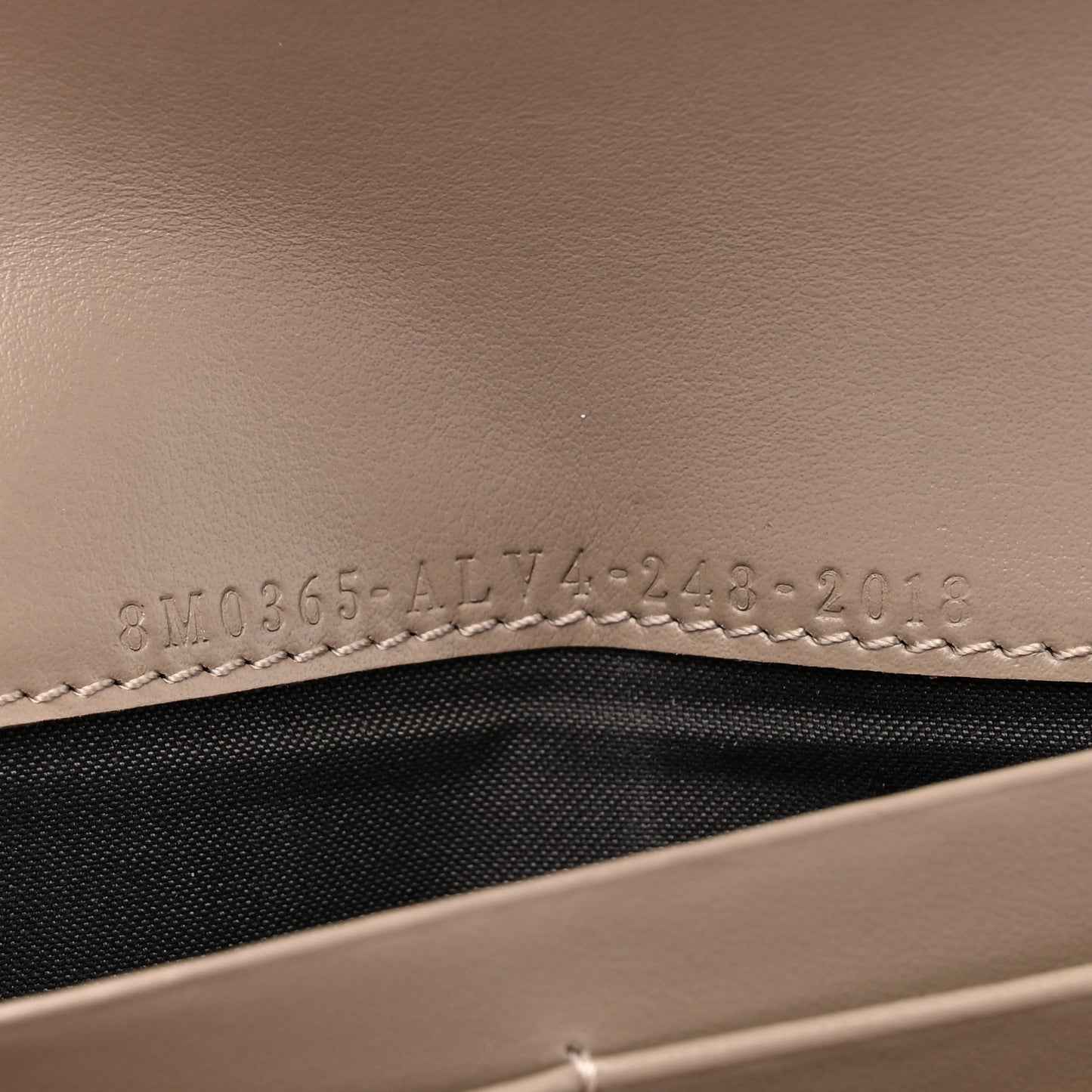 Vitello King Cruise FF Diamonds Continental Envelope Wallet On Chain Truffle Dove