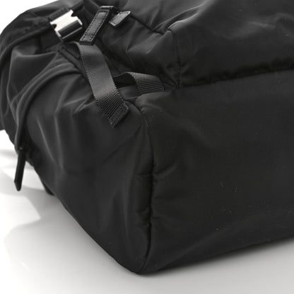 Prada Re-Nylon Saffiano Logo Double Buckle Backpack Black 7 of 8