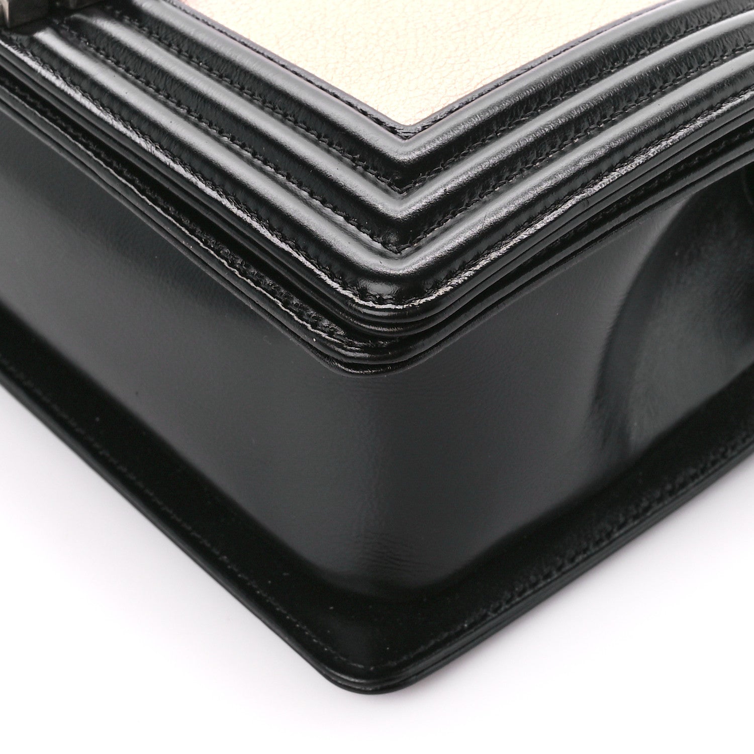 Chanel Metallic Glazed Calfskin Medium Boy Flap Pink Black 10 of 11