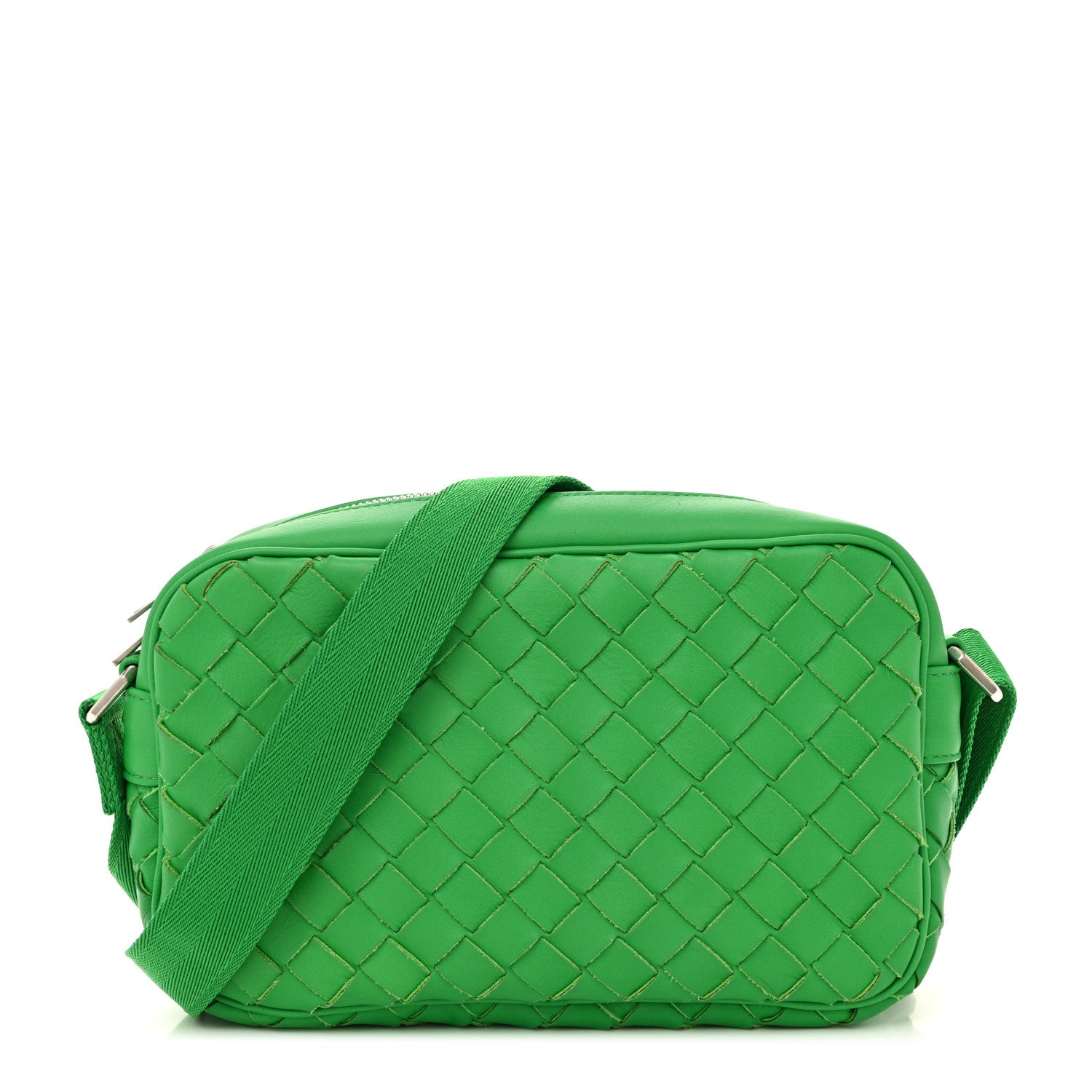 Bottega Veneta Calfskin Intrecciato Small Camera Bag Parakeet 1 of 10
