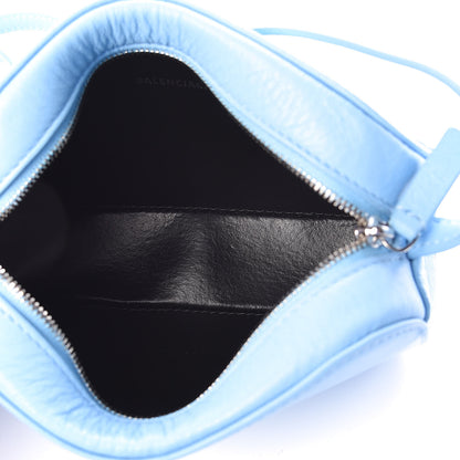 Balenciaga Calfskin XS Everyday Camera Bag Baby Blue Black 5 of 9