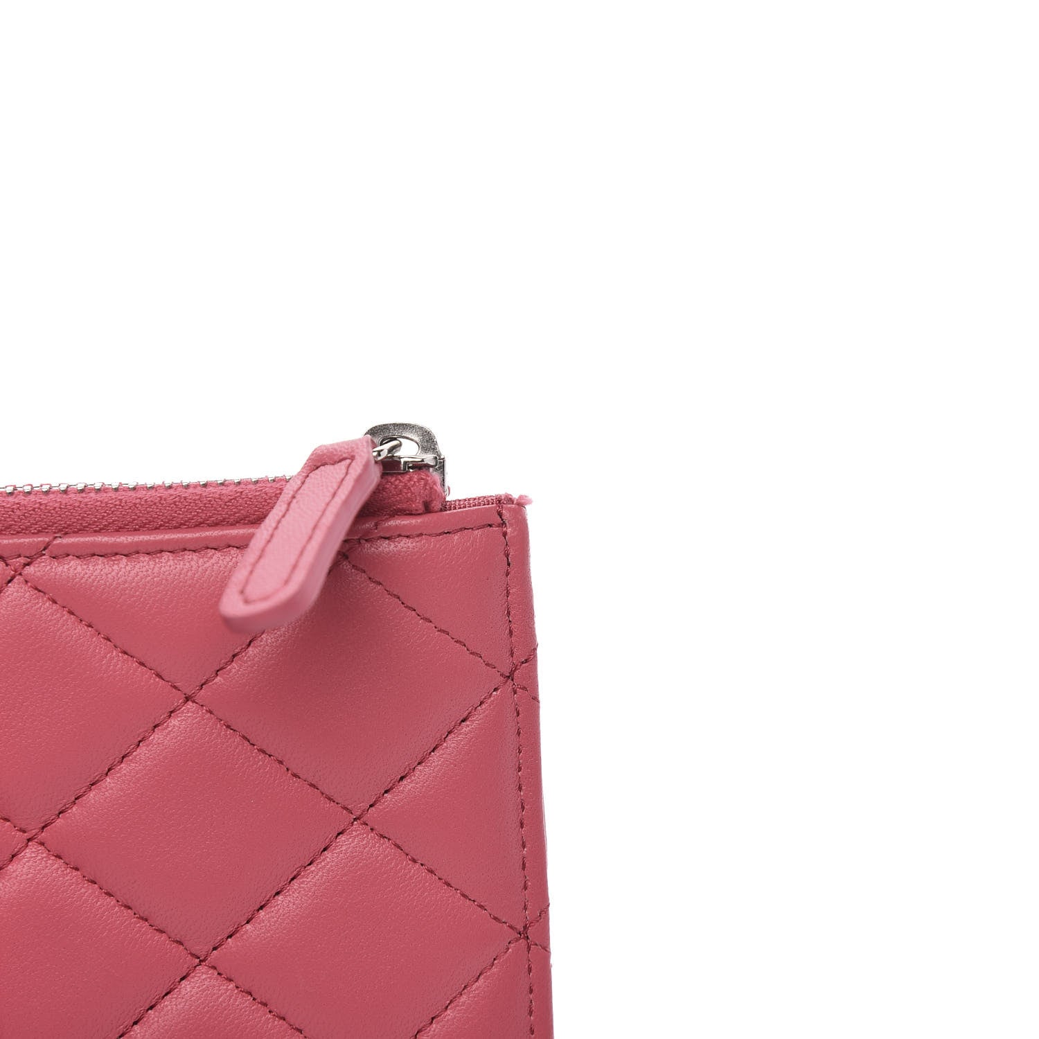 Chanel Lambskin Quilted Classic Flat Wallet Pouch Pink 8 of 9
