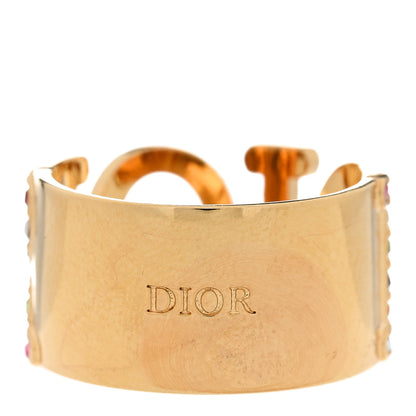Christian Dior Metal Crystal DIO(R)EVOLUTION Ring 50 5.25 Multicolor 3 of 3