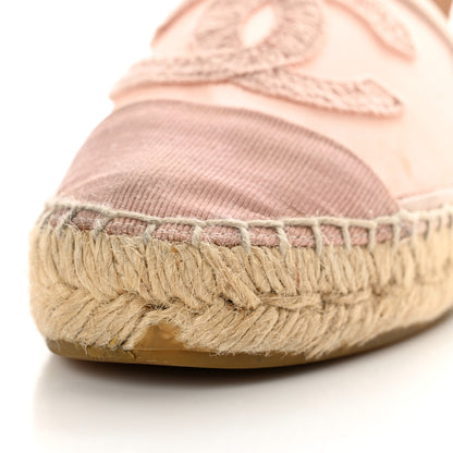 Chanel Mesh Grosgrain CC Espadrilles 36 Pink 14 of 18