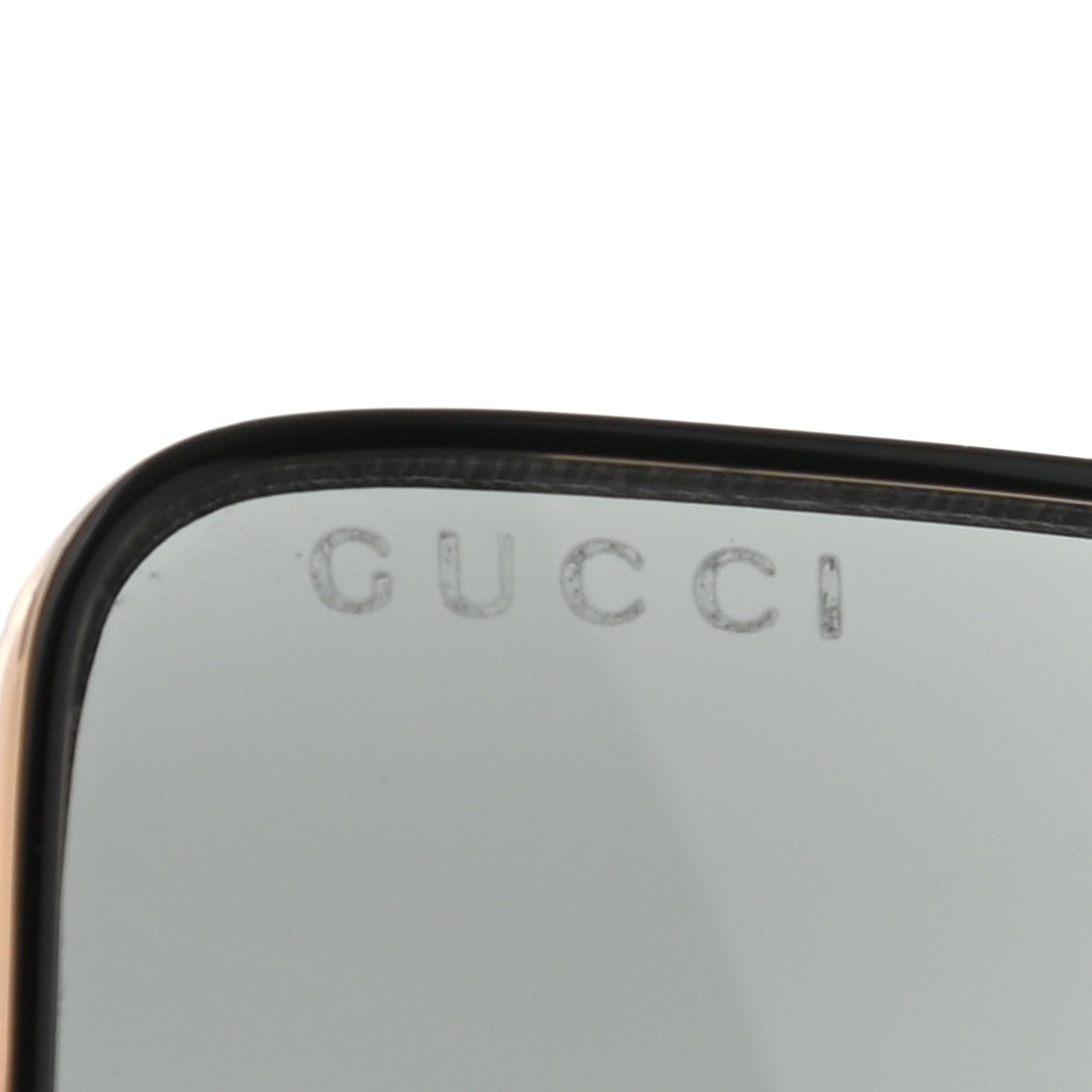 Gucci Square Frame GG0436S Sunglasses Black Gold 9 of 9