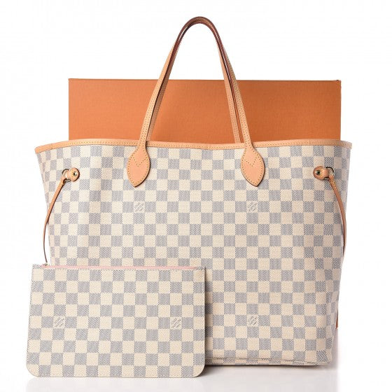 Damier Azur Neo Neverfull GM Rose Ballerine