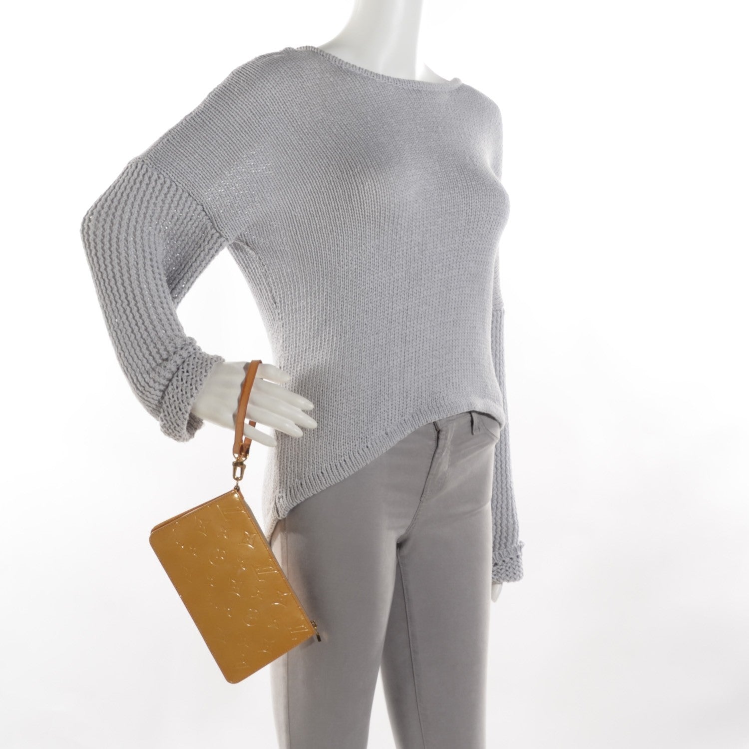 Louis Vuitton Vernis Lexington Pochette Beige 3 of 10