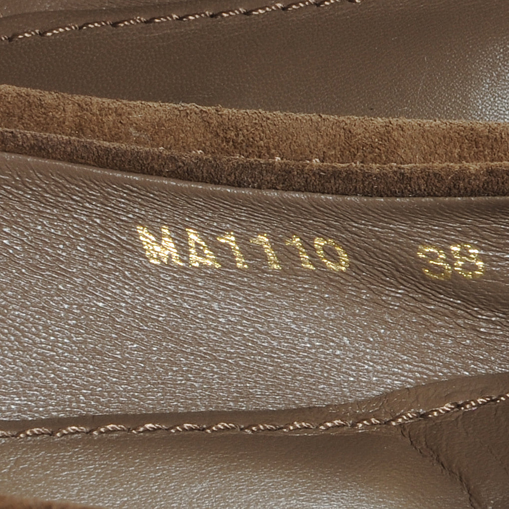 Louis Vuitton Suede Debbie Ballet Flats 38 Taupe 6 of 8