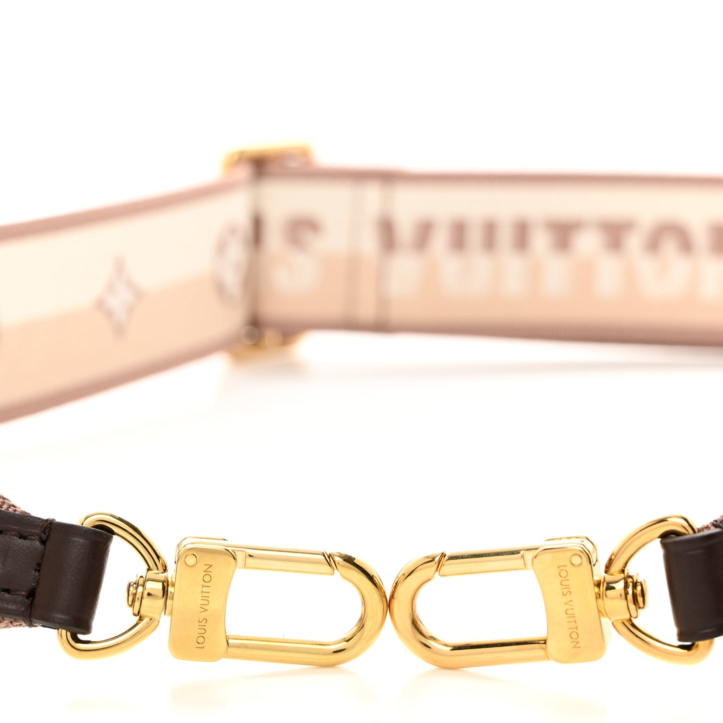 LOUIS VUITTON Jacquard Speedy Bandouliere 20 Shoulder Strap Beige Brown