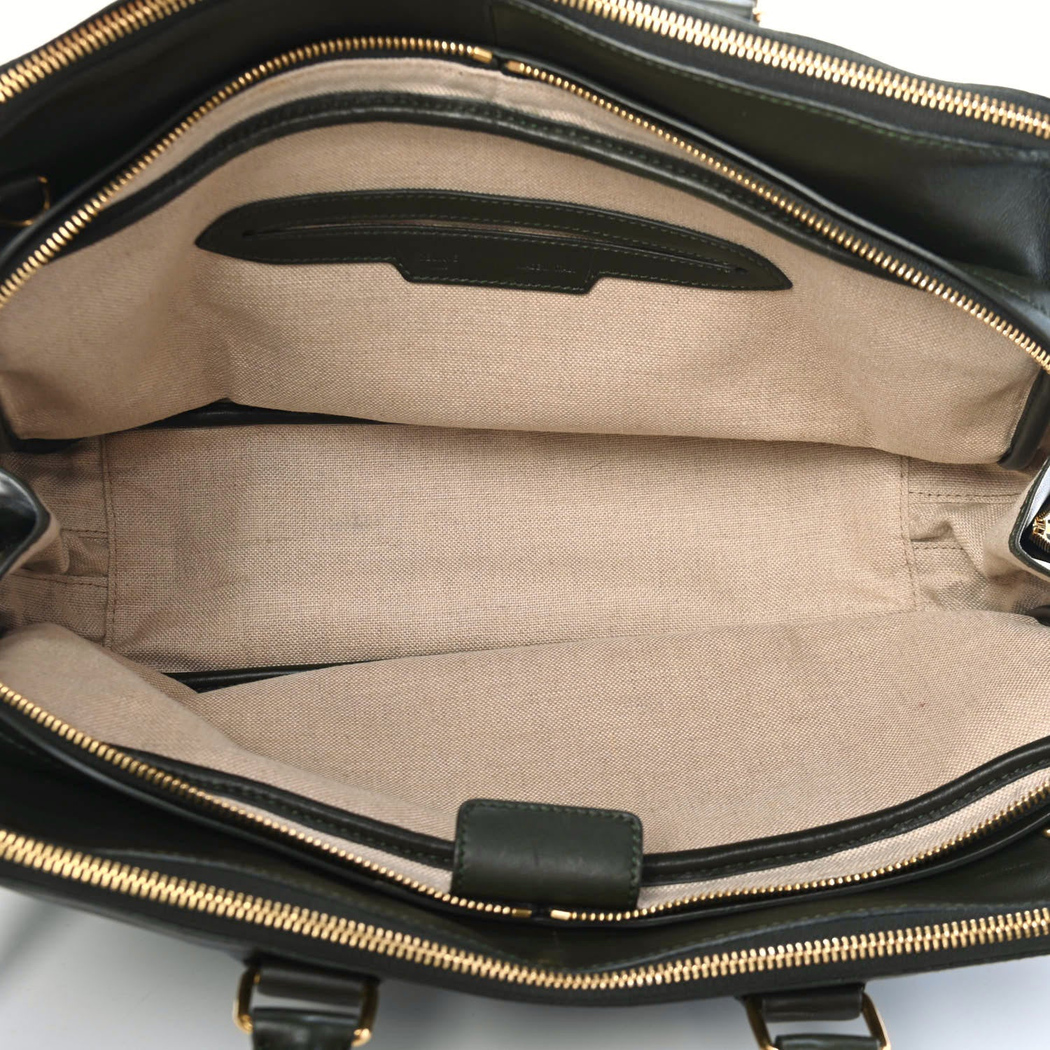 Celine Smooth Calfskin Small Triptyque Satchel Jungle 4 of 4