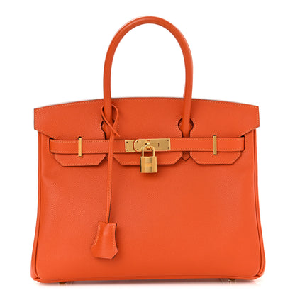 Hermes Epsom Birkin 30 Orange 1 of 11