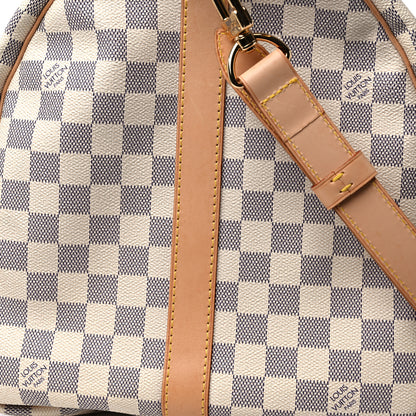 Louis Vuitton Damier Azur Keepall Bandouliere 55 14 of 20