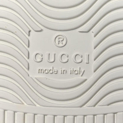 Gucci Calfskin Interlocking G Perforated Womens Ace Sneakers 38.5 White Grey Sky 8 of 13