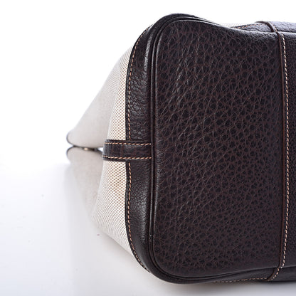 Hermes Toile Buffle Gala Garden Party Tote 36 MM Marron Fonce 9 of 11