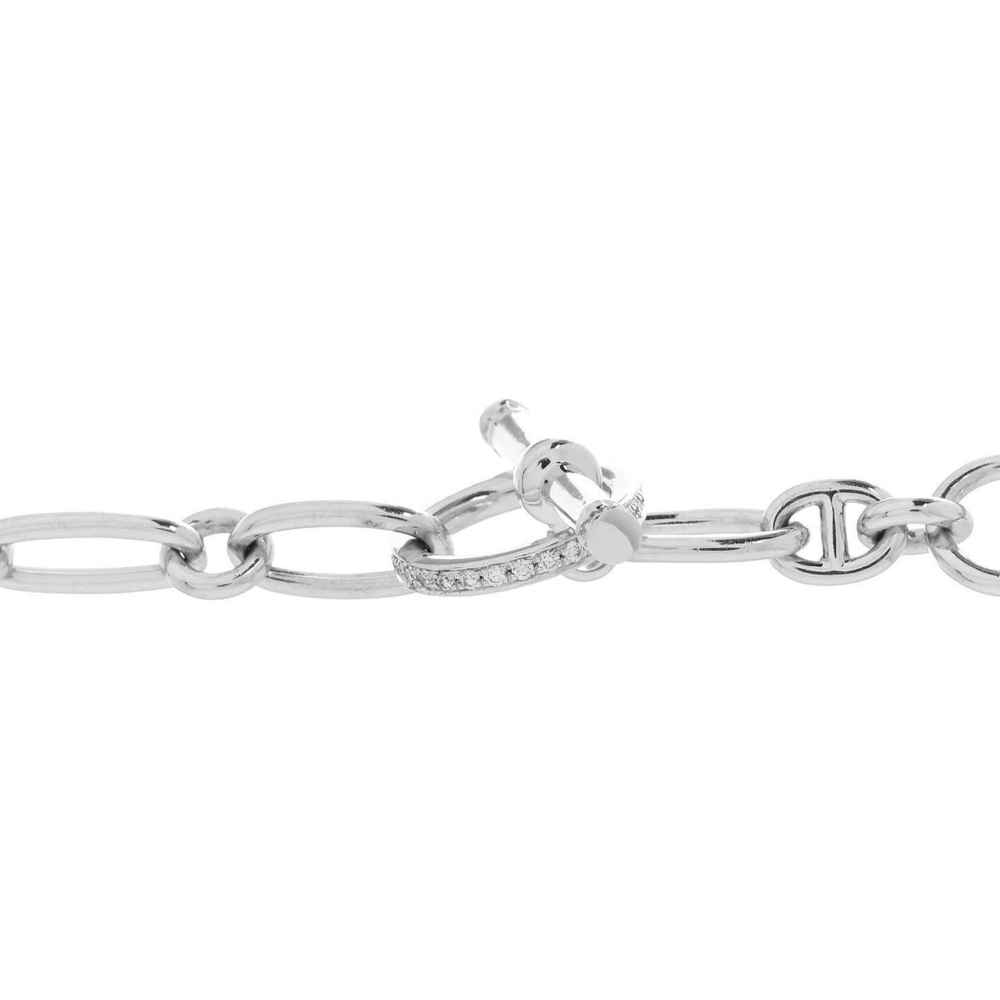 18K White Gold Diamond Precieux Kelly Long Necklace