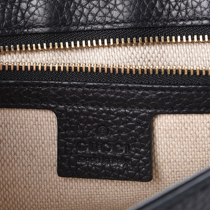 Gucci Pebbled Calfskin Medium Soho Flap Crossbody Black 6 of 7