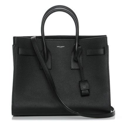 Saint Laurent Grained Calfskin Small Sac De Jour Black 1 of 14