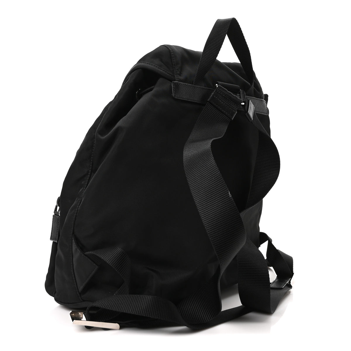 Tessuto Nylon Saffiano Vela Backpack Black