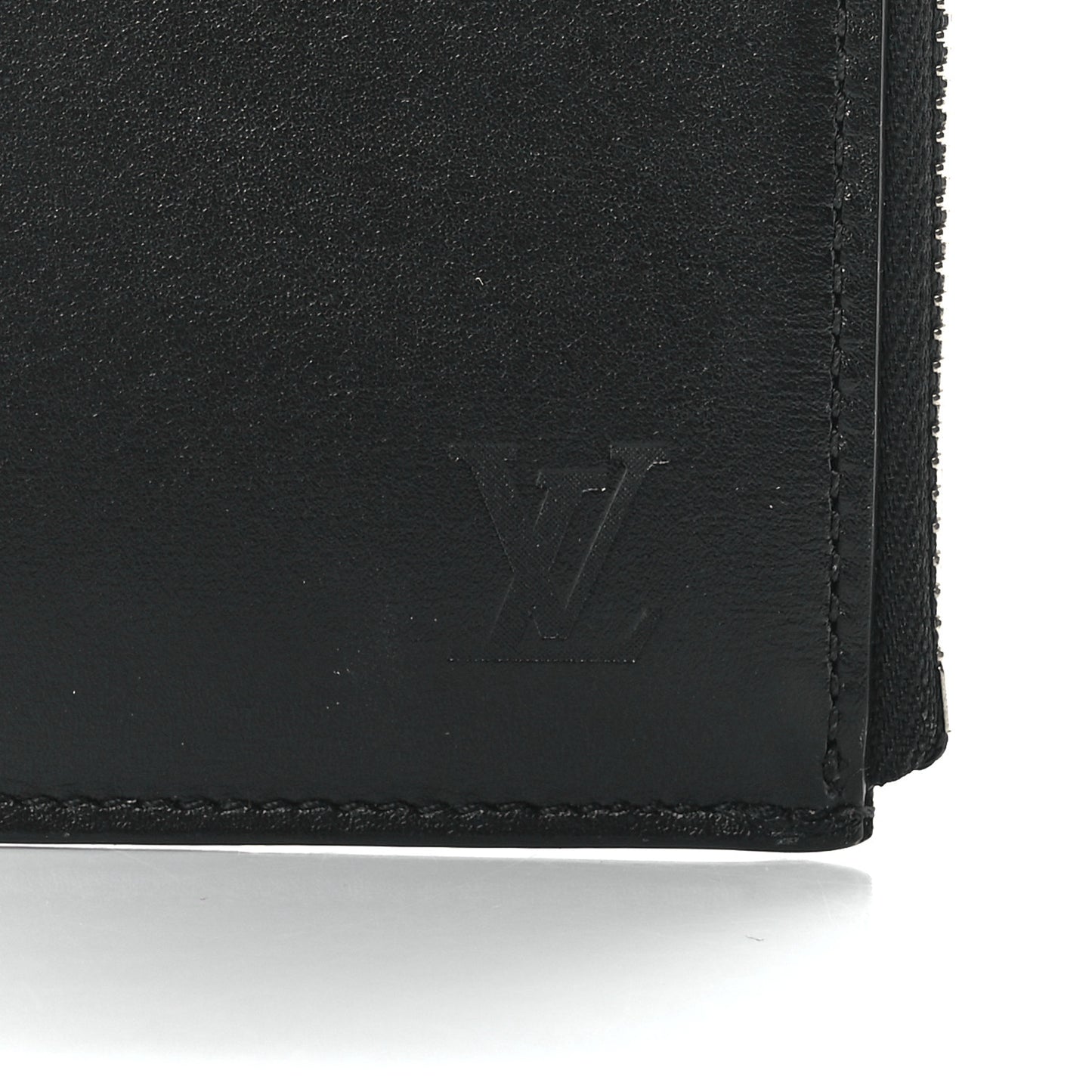 Calfskin Pochette Jules Zipped Clutch Black