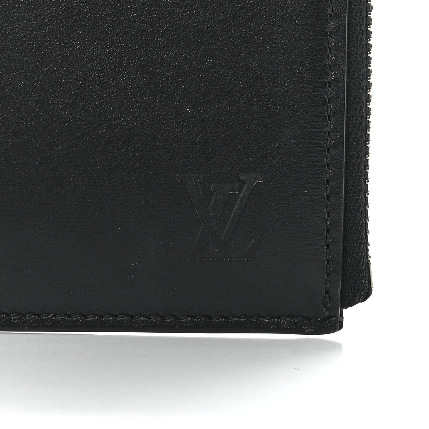 Louis Vuitton Calfskin Pochette Jules Zipped Clutch Black 8 of 12