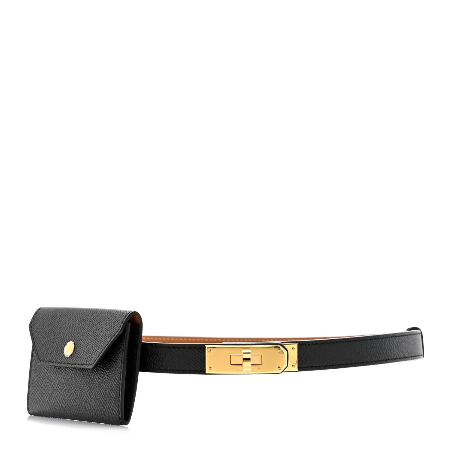 Hermes Epsom Kelly Pocket Belt Black 1 of 6
