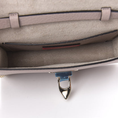 Valentino Garavani Pebbled Calfskin Small Rockstud Overlay Flap Shoulder Bag Poudre 5 of 9
