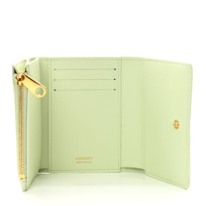 Burberry Lambskin Quilted Small Lola Folding Wallet Pistachio 5 of 10