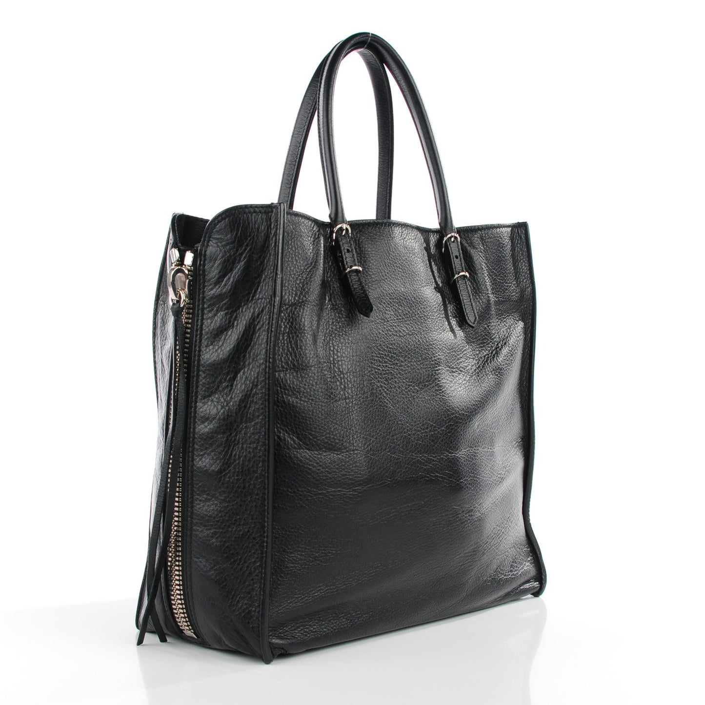 Veau Papier A5 Zip Around Tote Black