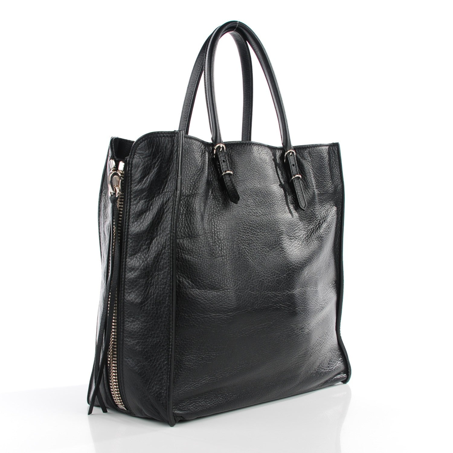 Balenciaga Veau Papier A5 Zip Around Tote Black 3 of 11