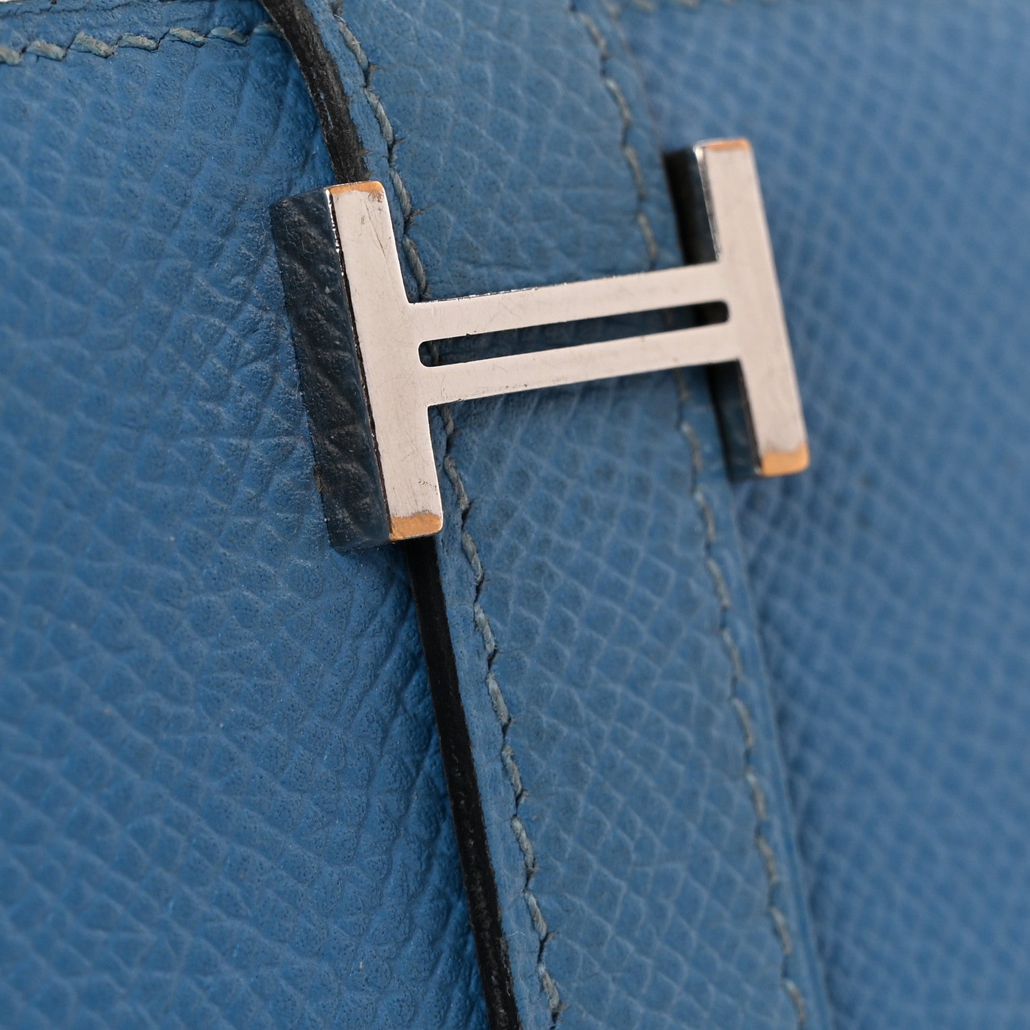 Hermes Epsom Bearn Gusset Wallet Bleu Paradis 14 of 14