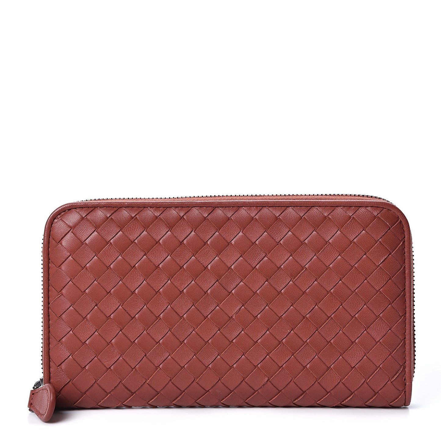 Nappa Intrecciato Zip Around Wallet Pompei