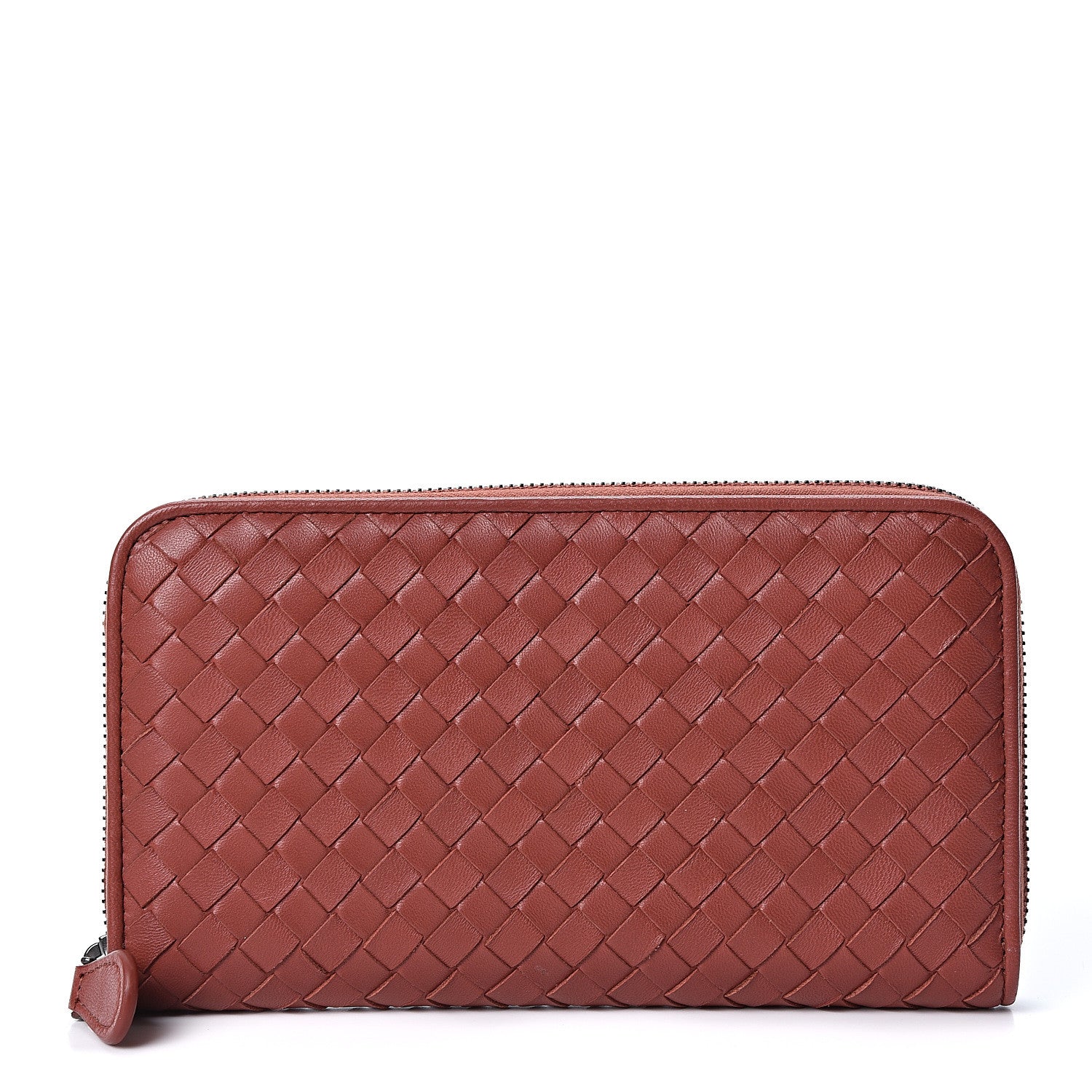 Bottega Veneta Nappa Intrecciato Zip Around Wallet Pompei 1 of 9