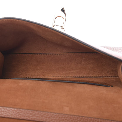 Valentino Garavani Pebbled Calfskin Medium Rockstud Flip Lock Crossbody Bag Saddle Brown 4 of 9