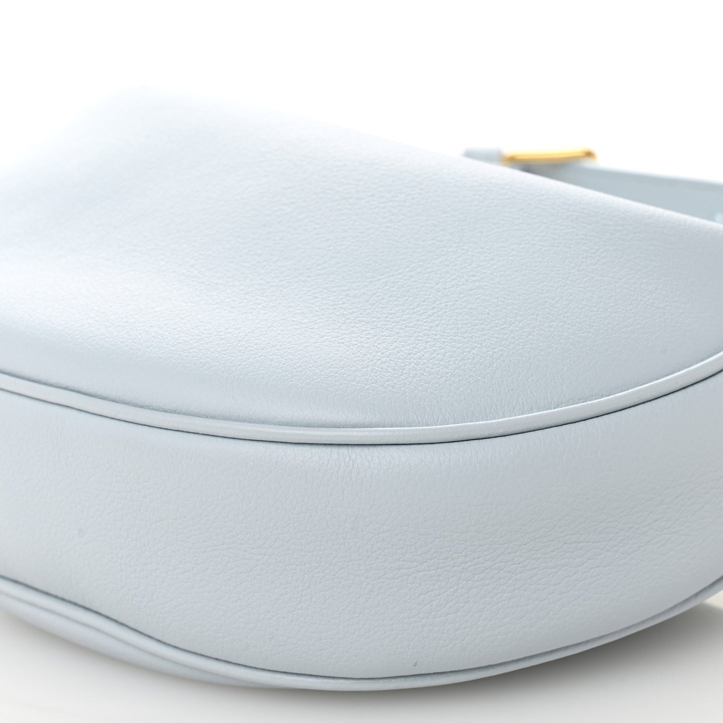 Supple Grained Calfskin Teen Lulu Shoulder Bag Glacier
