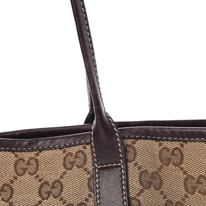 Gucci Monogram Medium New Britt Tote Brown 15 of 19