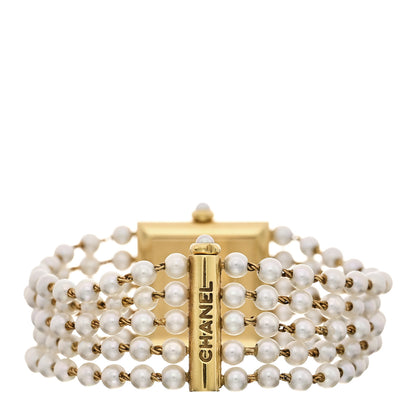 Chanel 18K Yellow Gold Pearl 23mm Mademoiselle Quartz Watch 3 of 4