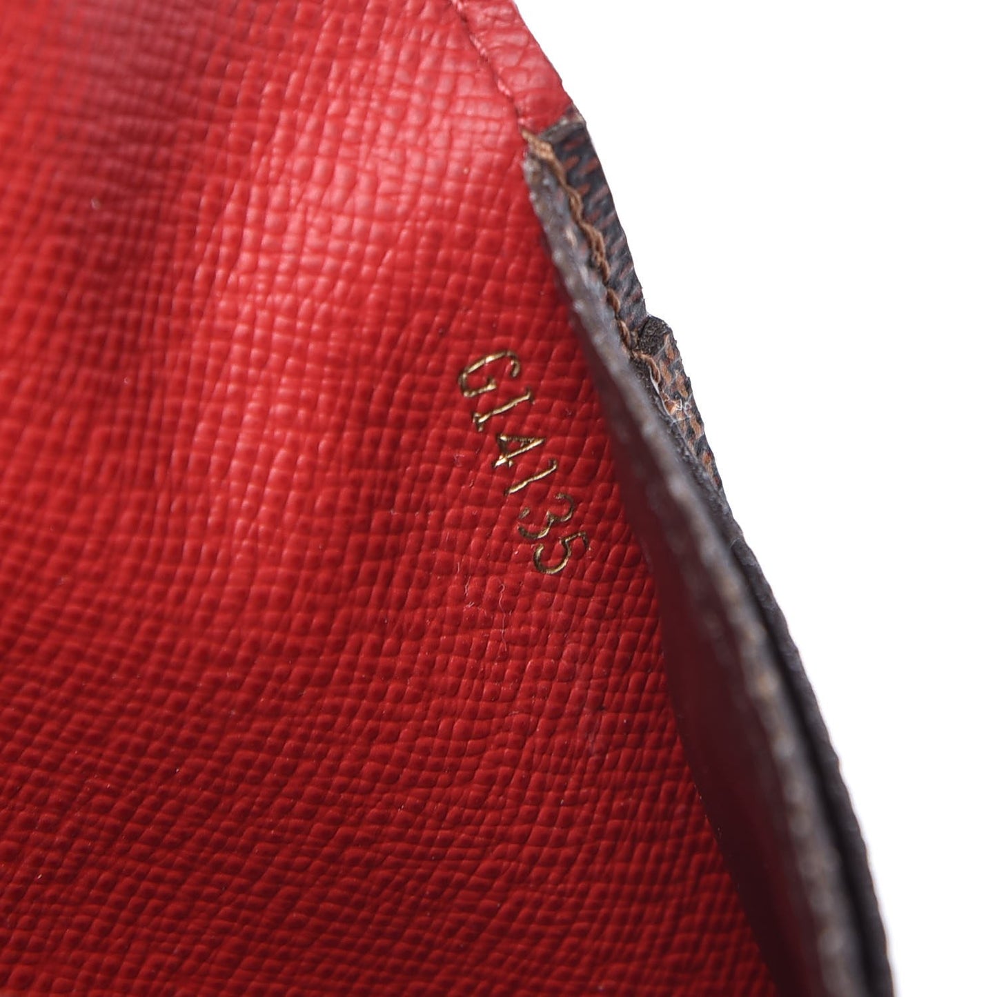 Damier Ebene Josephine Wallet Red