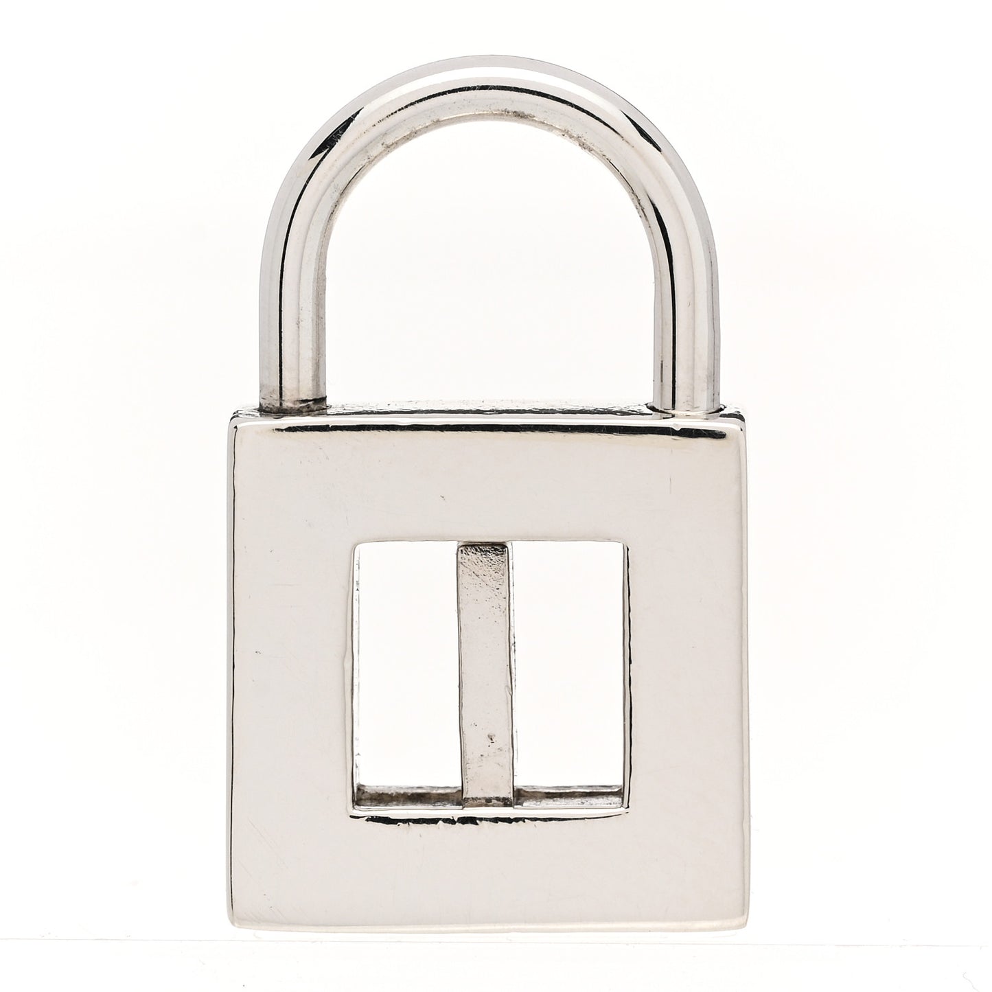 Sterling Silver Letter I Lock Charm Pendant