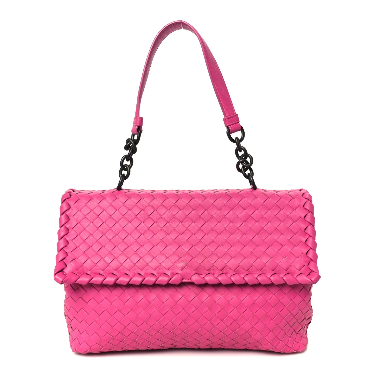 Nappa Intrecciato Large Olimpia Bag Rosa Shock