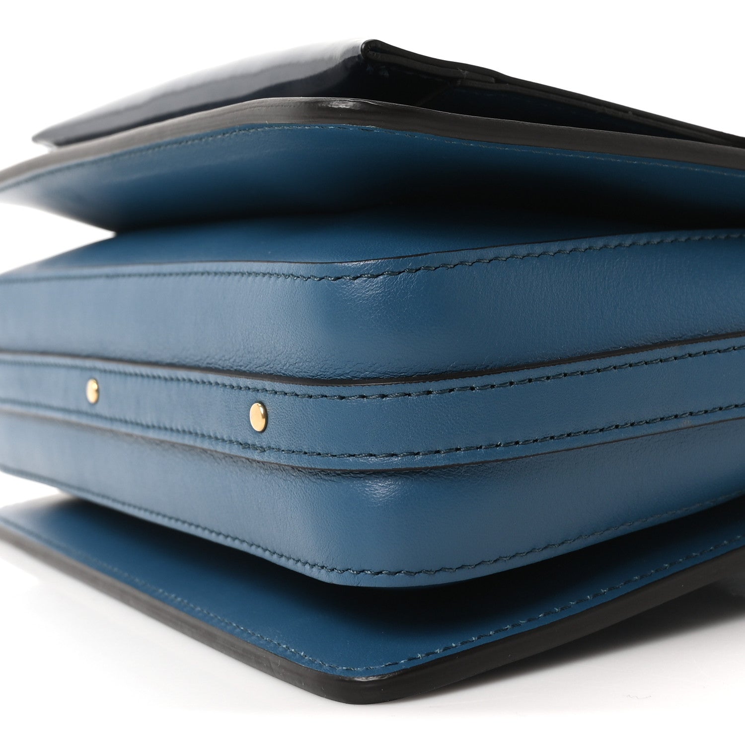 Chloe Glossy Lambskin Small Roy Bag Vinyl Blue 9 of 9