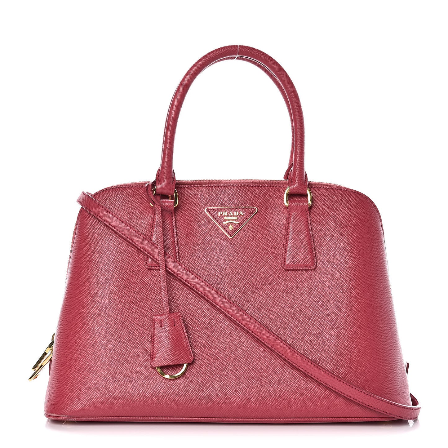Saffiano Lux Medium Promenade Tote Peonia