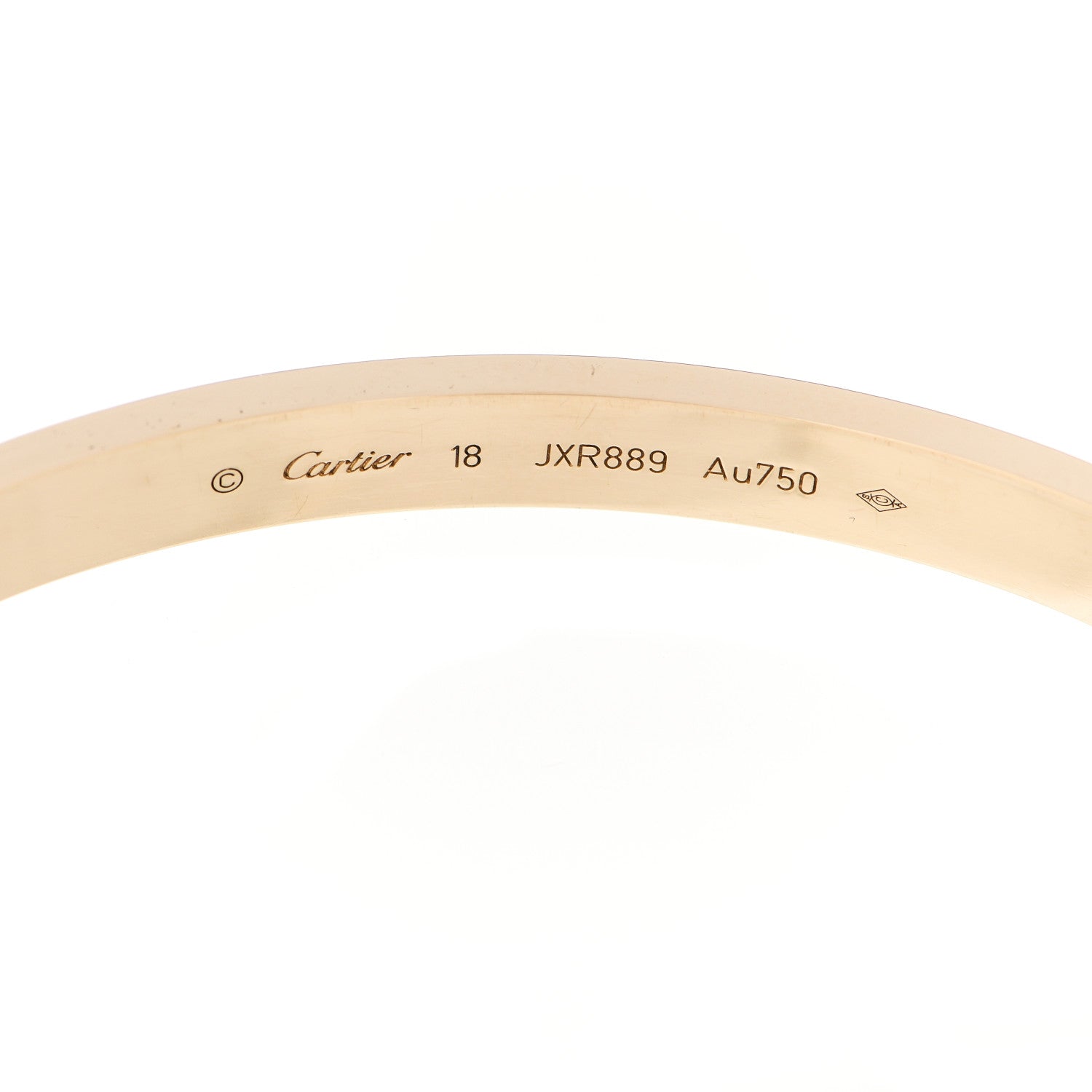 Cartier 18K Yellow Gold LOVE Bracelet 18 4 of 6