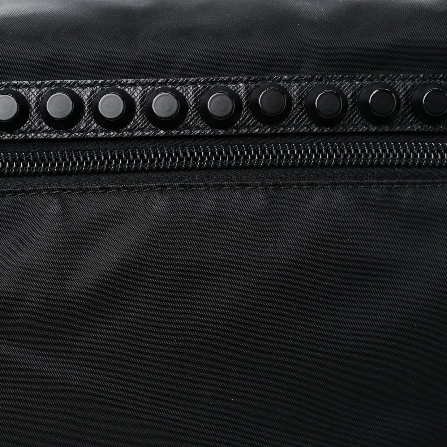 Nylon New Vela Studded Messenger Black